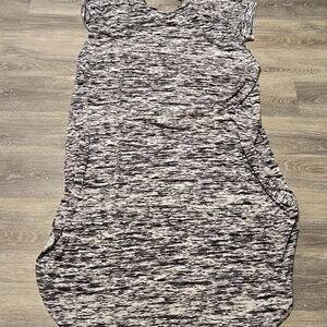 NWT Lularoe Macy Black/white Space Dye Maxi Dress 2X